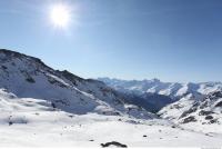 Photo Texture of Background Snowy Mountains